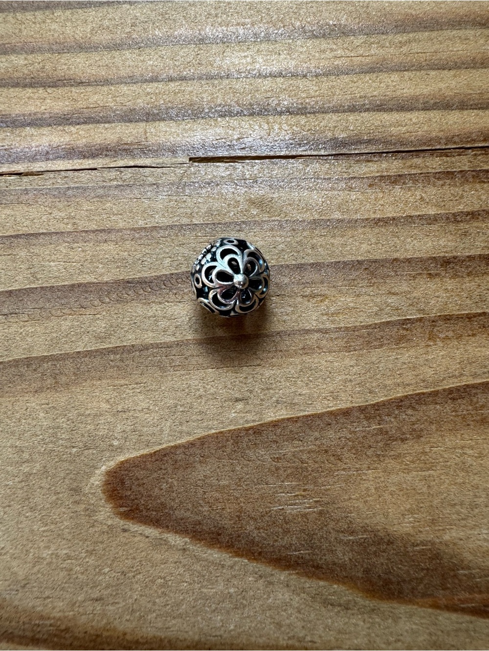 Pandora Silver Floral Openwork Charm Bead